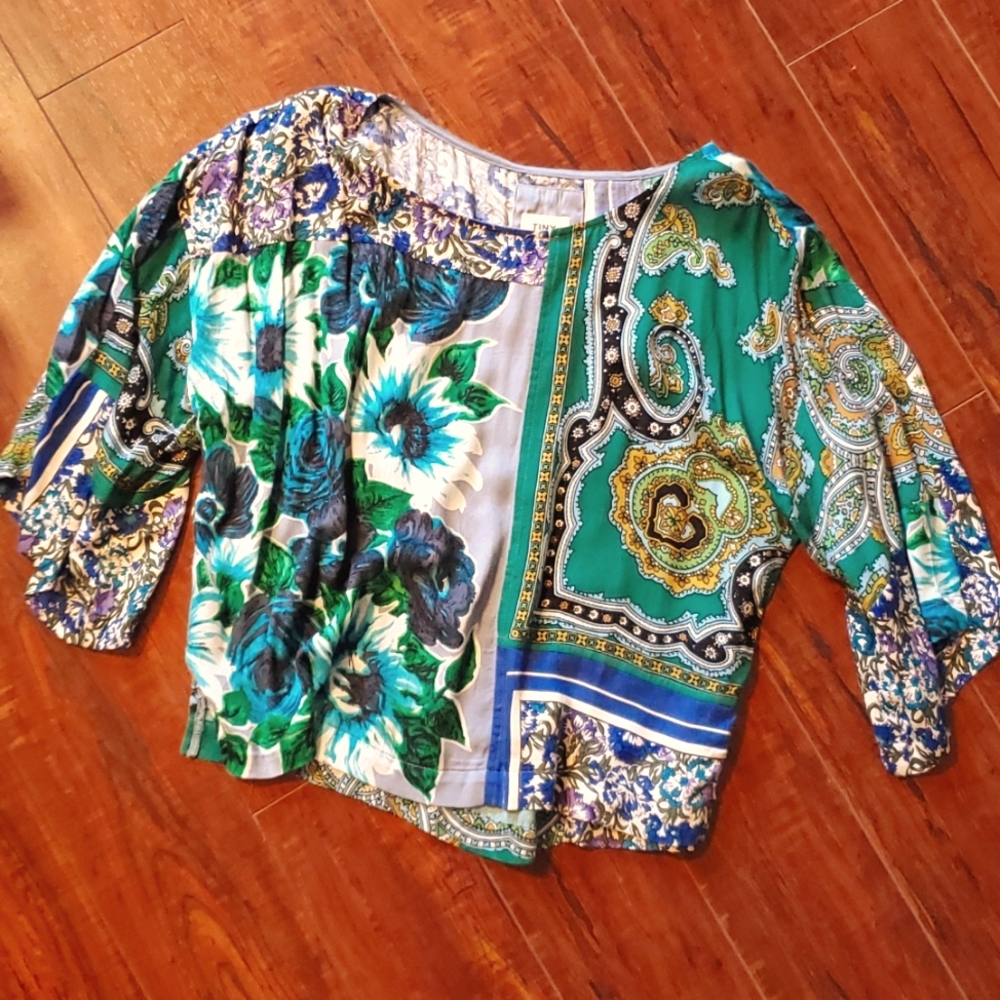 Anthropologie Tiny Petites Flowy Blouse